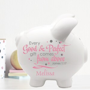 Personalized Piggy Bank With Deer Rustic Nursery Decorations Etsy