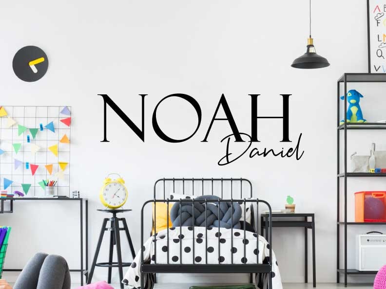 Custom Kids Name Wall Sticker Name Nursery Wall Art Vinyl | Etsy