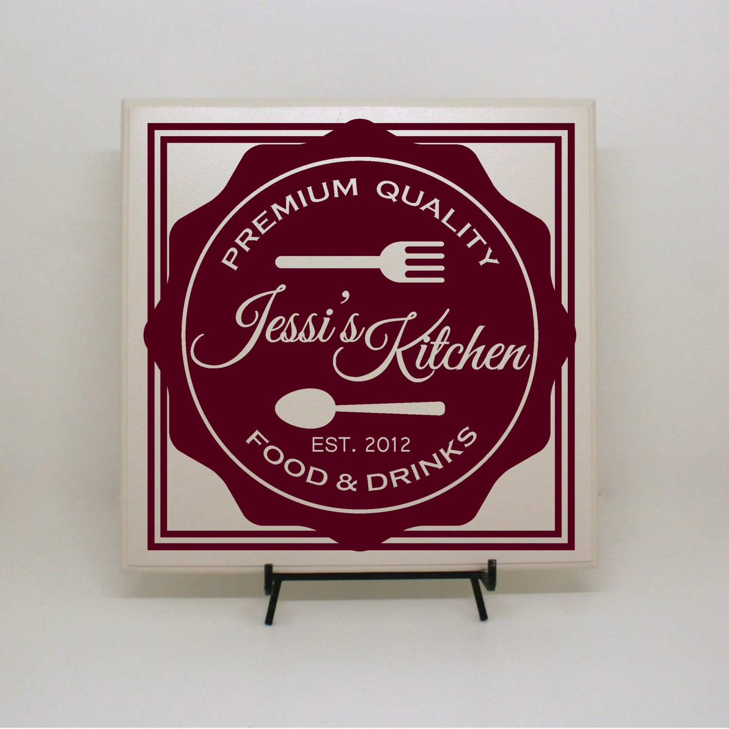 Custom Kitchen Sign Custom Tile Personalized Tile