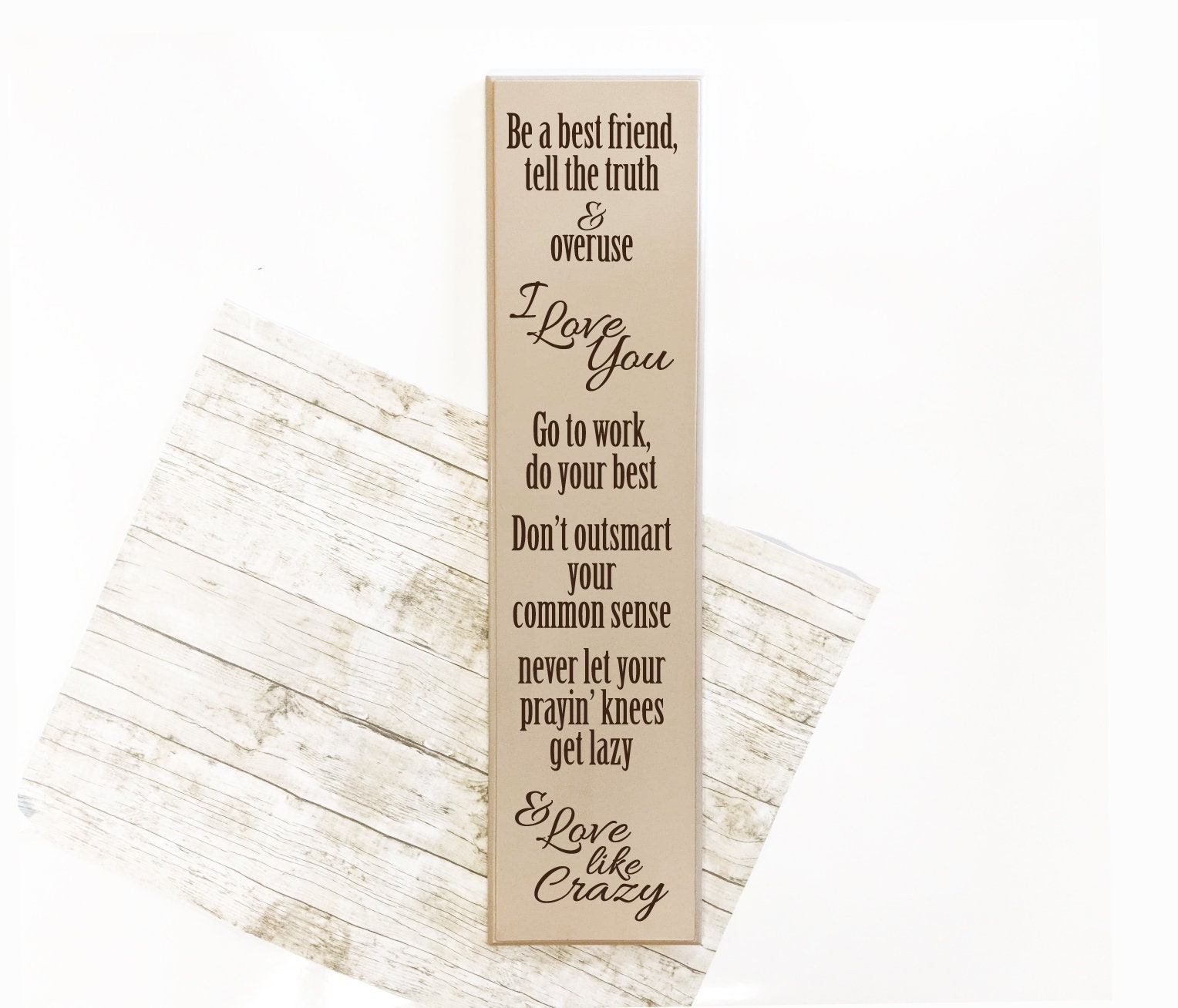 Wooden sign for wedding decor Wedding love quote Wedding anniversary gift