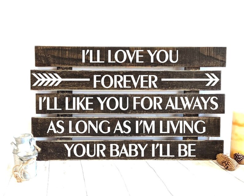 Keepsake Gift for New Mom Nursery Rustic Wood Wall Art Etsy