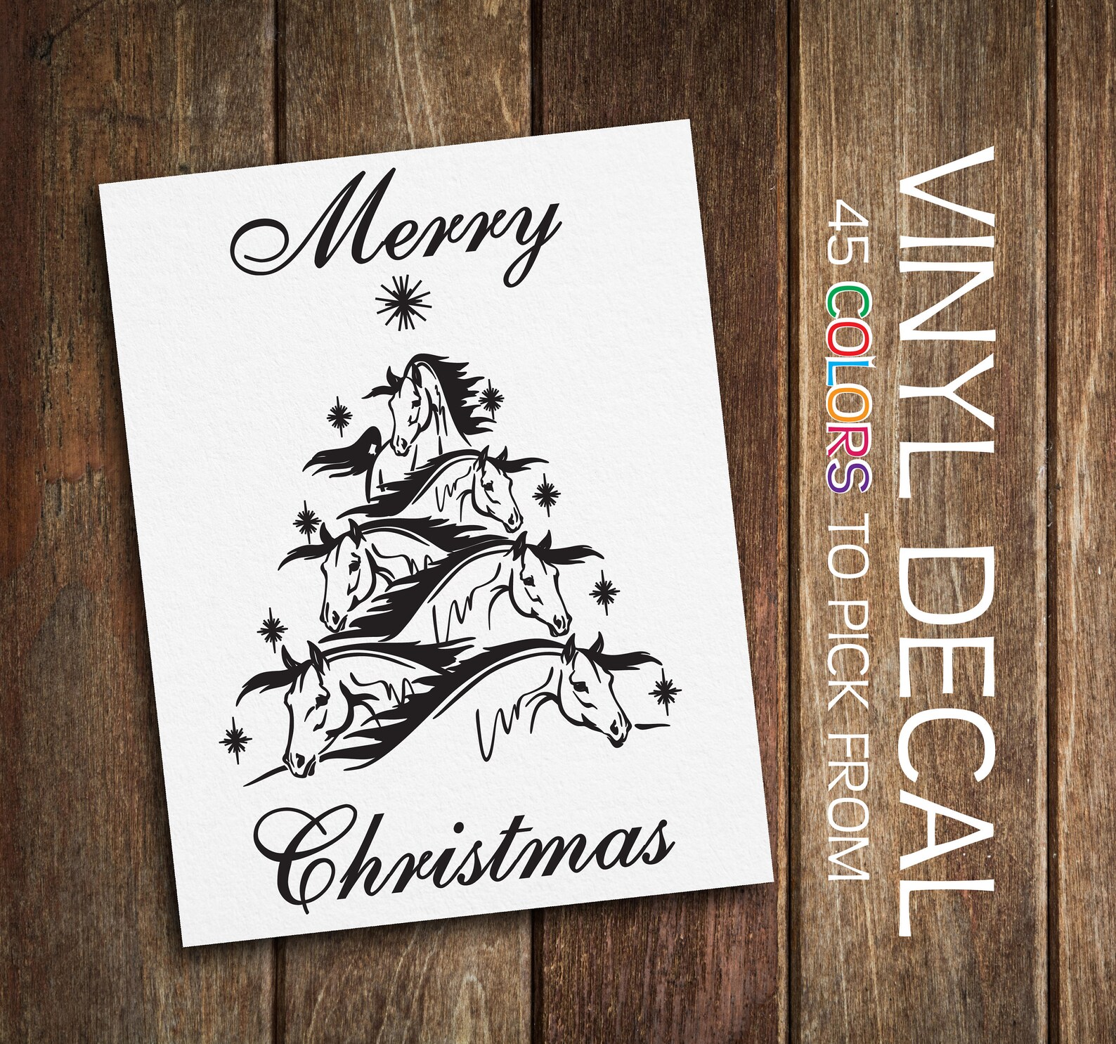 Horse Stencil Vinyl Decal Sticker Etsy