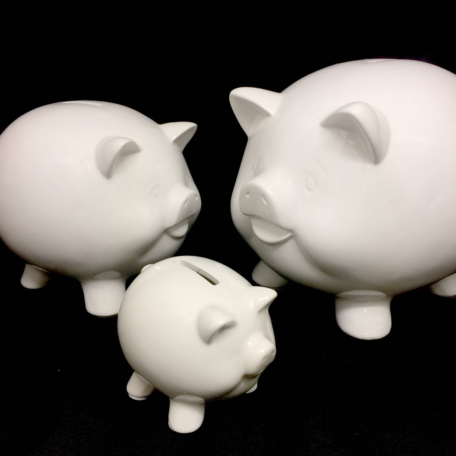 Blank White Piggy Bank Blank Ceramic Coin Bank Wholesale Etsy