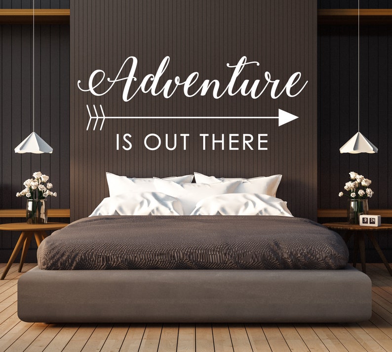 Adventure Vinyl Wall Quote Decal Sticker Wall Words Etsy