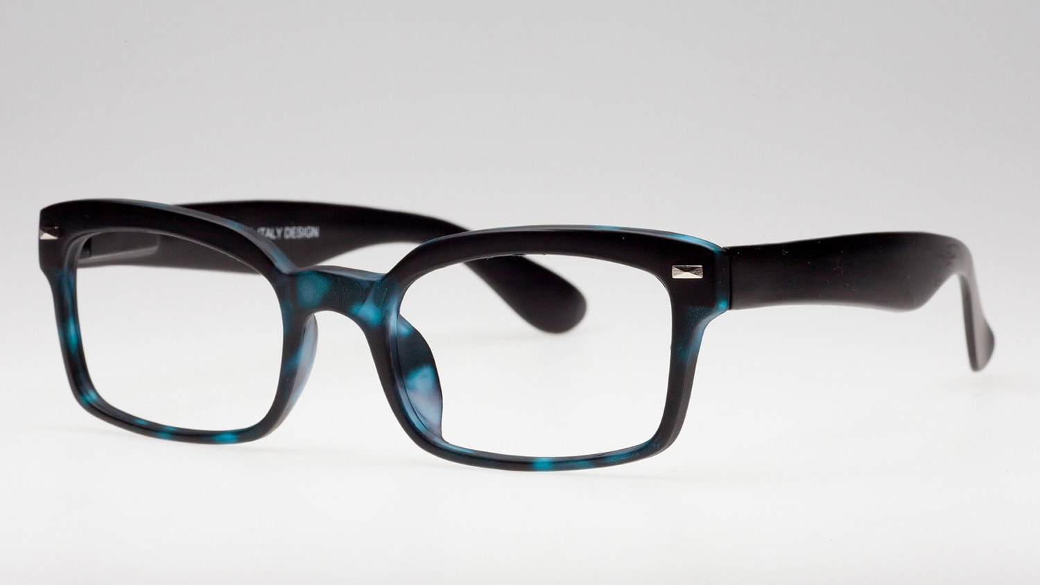 Tortoise Blue Eyeglasses Frame Matte Turquoise and Black Etsy