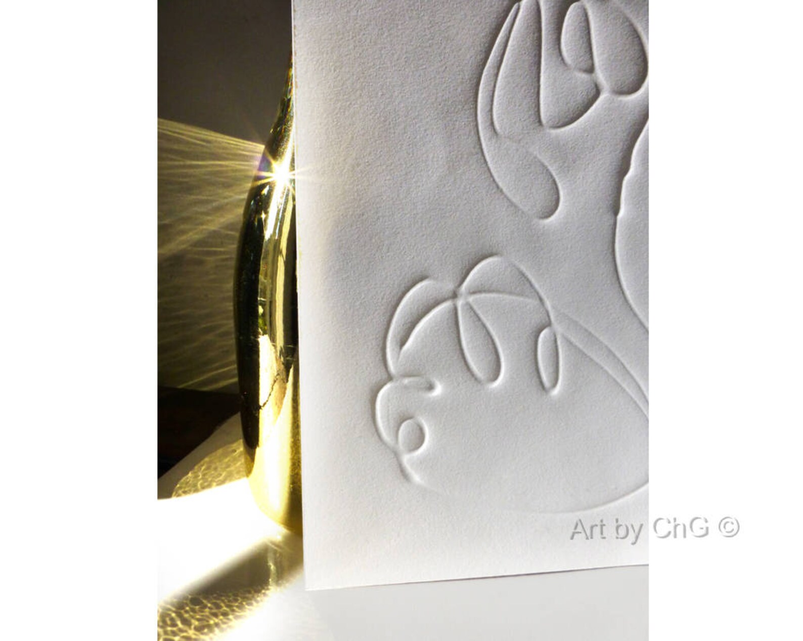 Embossed paper original work on paper embossing art on Etsy