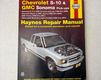 Haynes Repair Manual Chevrolet S10 GMC Sonoma Blazer Jimmy 1994-2004 24071