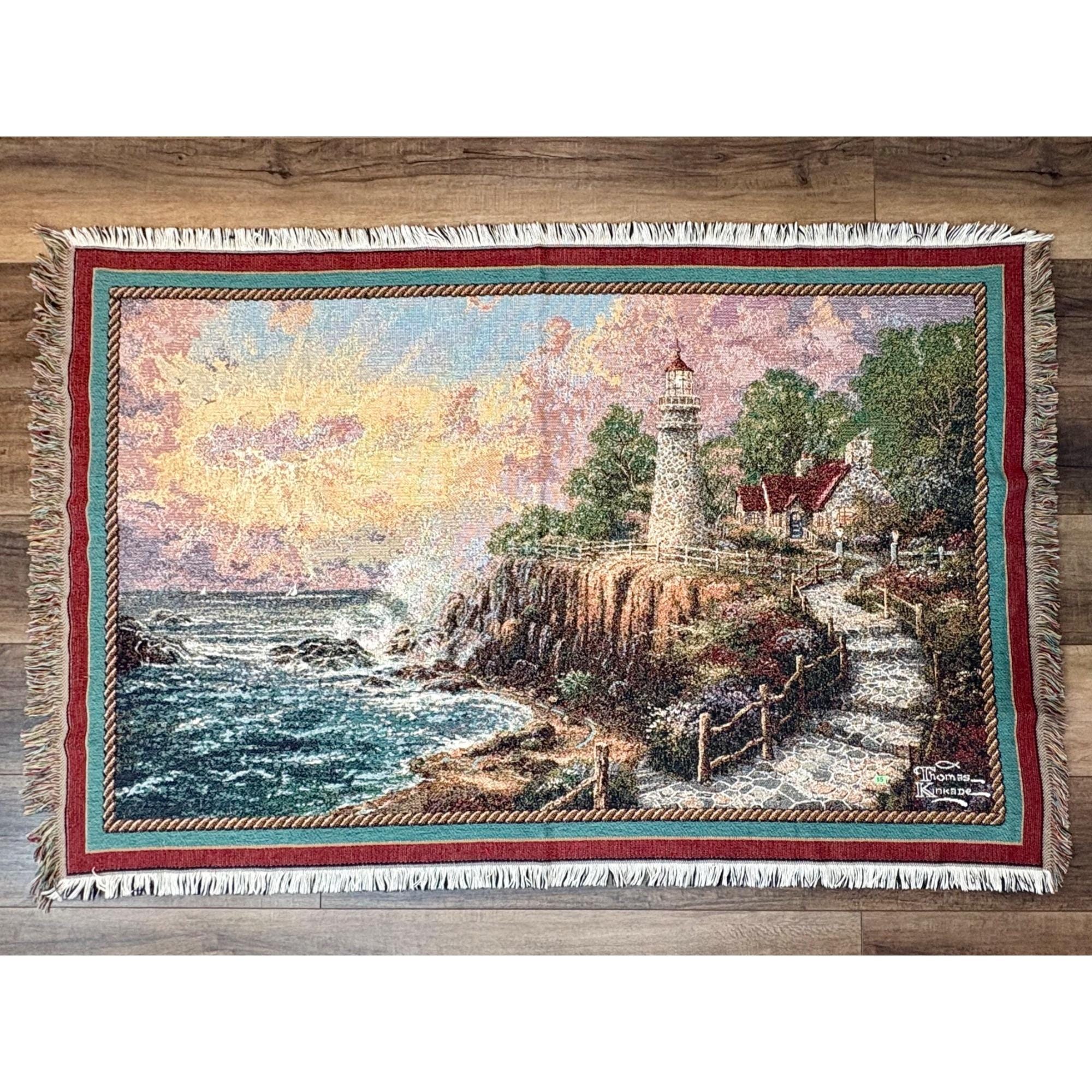Thomas Kinkade Tapestry - Etsy
