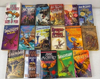Anne McCaffrey Dragonriders of Pern VTG Paperback Book Lot 17 Mixed Condition