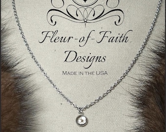 A Dainty Nazareth Mustard Seed Necklace all Stainless Steel