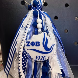 Monogram Bogg Bag Tassel: Zeta Phi Beta Bag Charm