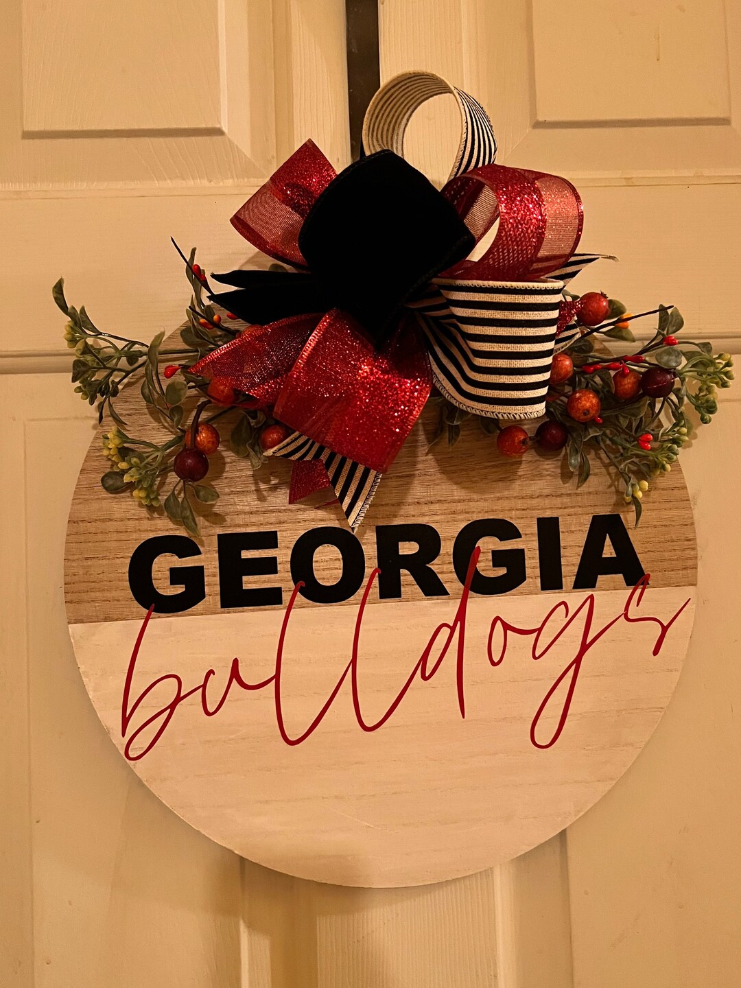 Home Decor Door Decor Plaque Front Door Bulldogs Everyday Decor