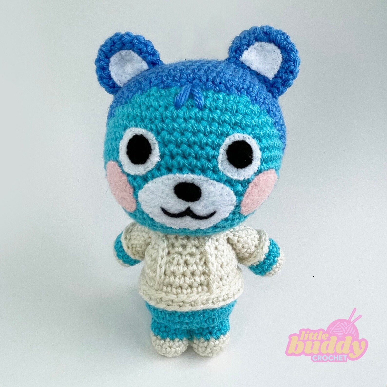 Bluebear Animal Crossing New Horizons Inspired Crochet | Etsy