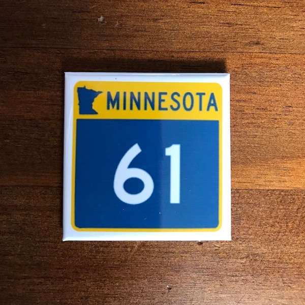 Highway 61 Magnet / Voyageurs / Noord-Minnesota / Lake Superior / Scenic Drive / Noordwaarts