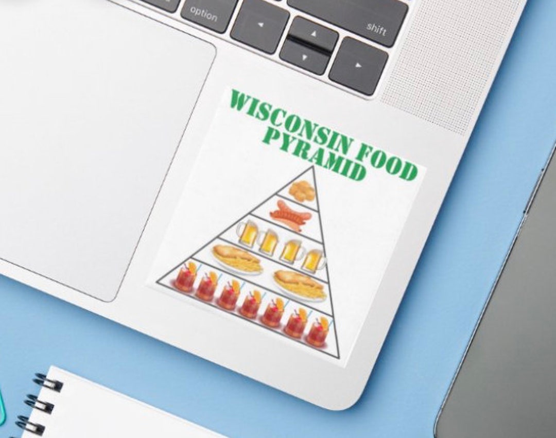 Wisconsin Sticker / Wisconsin Foods / Cheese Curds / Brats / Fish Fry ...