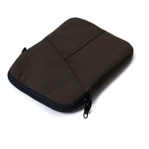 Men's Kindle Case Nook Water Resistant Kobo Cover iPad mini Case Brown Cordura Canvas image 4