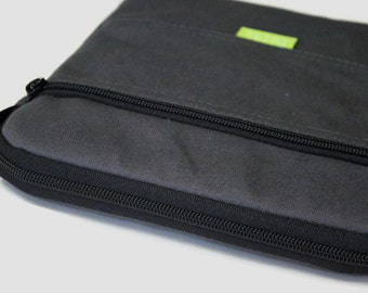 Men's MacBook Pro Case MacBook Air 13" Sleeve Laptop Cover - Charcoal Gray Canvas