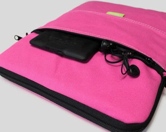 13 inch MacBook Sleeve MacBook Pro Case MacBook Air 13" Laptop Cover - Pink Canvas