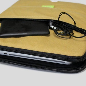 13 inch MacBook Air Sleeve MacBook Pro Case 13" Laptop Cover - Tan Canvas