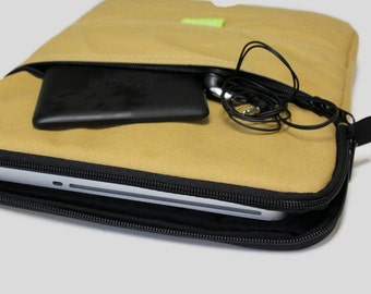 13 inch MacBook Air Sleeve MacBook Pro Case 13" Laptop Cover - Tan Canvas