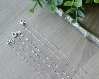 CHAIN UPGRADE: Sterling Silver Chain, Plain Chain, Simple Chain, 16 Inch Chain, 18 Inch Chain, 20 Inch Chain, Thicker Chain, Stronger Chain