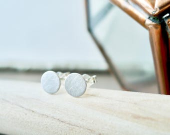 Puces d'oreilles unies, Argent sterling, Puces d'oreilles modernes, Puces d'oreilles, Puces d'oreilles simples, Petites boucles d'oreilles, Boucles d'oreilles unies, Coffret cadeau, Puces d'oreilles rondes, Puces d'oreilles ronds