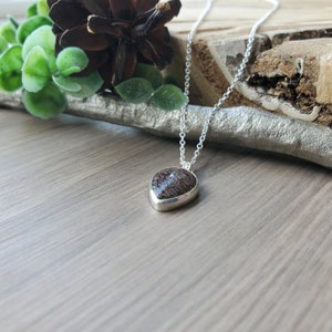 Fossil Necklace, Sterling Silver, Dinosaur Bone, Fossilized Bone, Unique Jewelry, Dinosaur Necklace, Genuine Fossil, Real, Fossil Jewelry image 4
