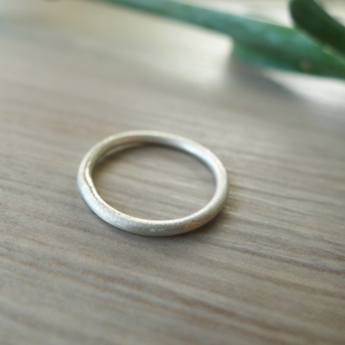 Stacking Ring Sterling Silver Simple Ring Organic Ring Etsy UK