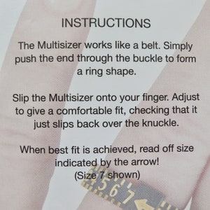 Ring Sizer, Ring Sizing Gauge, Reusable Ring Sizer image 8