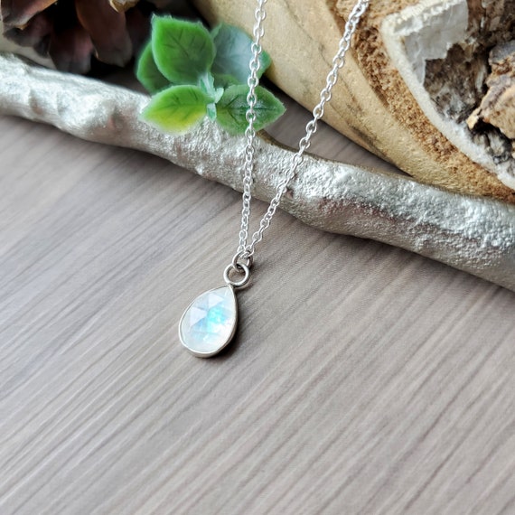 Moonstone Necklace Sterling Silver June Birthstone June