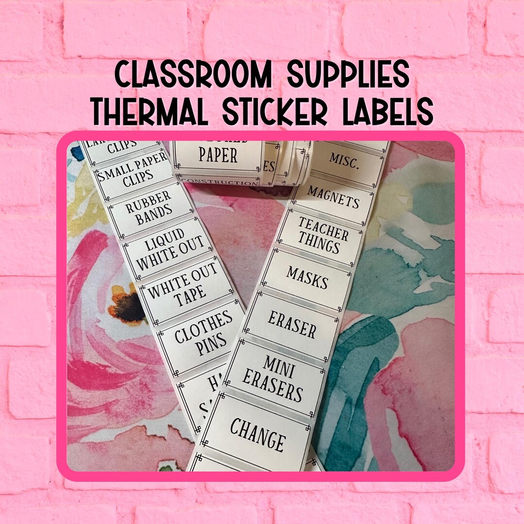 Teacher Label Stickers: Classroom Organization, 90-piece Set - Etsy