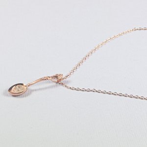 Rose Gold Spoon Necklace, Mini Spoon Necklace, Tiny Spoon Jewelry, Sterling Silver Spoon, Unique Necklace, Culinary Jewelry, Gift Ideas