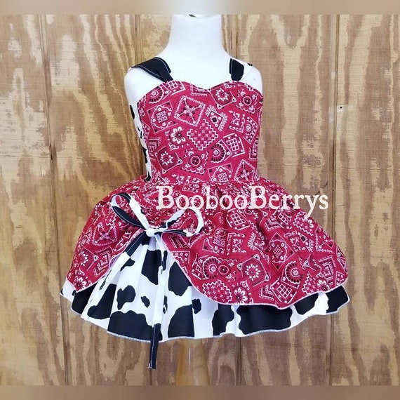 cowgirl print dress