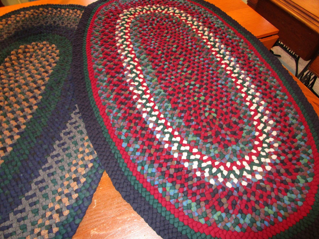 Custom Braided Rug Custom Hand Braided Wool Rug - Etsy