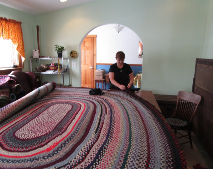 Grey and Natural Barley Corn Weave Felted Wool Fabric for Rug Etsy