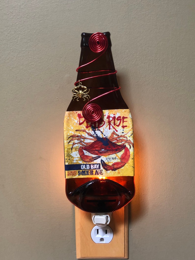 008 Flying Dog Brewery Dead Rise Summer Ale bottle Night Light Old Bay beer