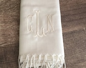 Monogrammed Pashmina Scarf - Bridesmaid Gift - Bachelorette Party - Monogrammed Shawl Scarf - Unique Gift Ideas - Personalized Pashmina