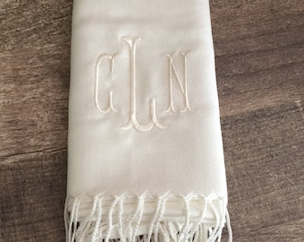 Monogrammed Pashmina Scarf
