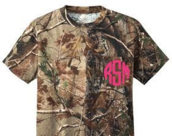 Chemise à manches courtes Monogrammed Camo Pocket - T-shirt de poche monogrammé - Camouflage monogrammé - Chemise à manches courtes monogrammée