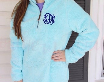 Monogrammed Newport Fleece Pullover - Quarter Zip Pullover - Monogrammed Gifts - Monogrammed Tunic Sweatshirt - Monogrammed Outerwear