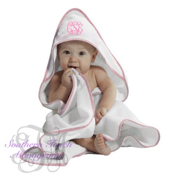 Monogrammed Hooded Baby Towel - Baby Shower Gift - Newborn Gift - Monogrammed Baby Towel - New Mom Gift Idea - Monogrammed Terry Towel