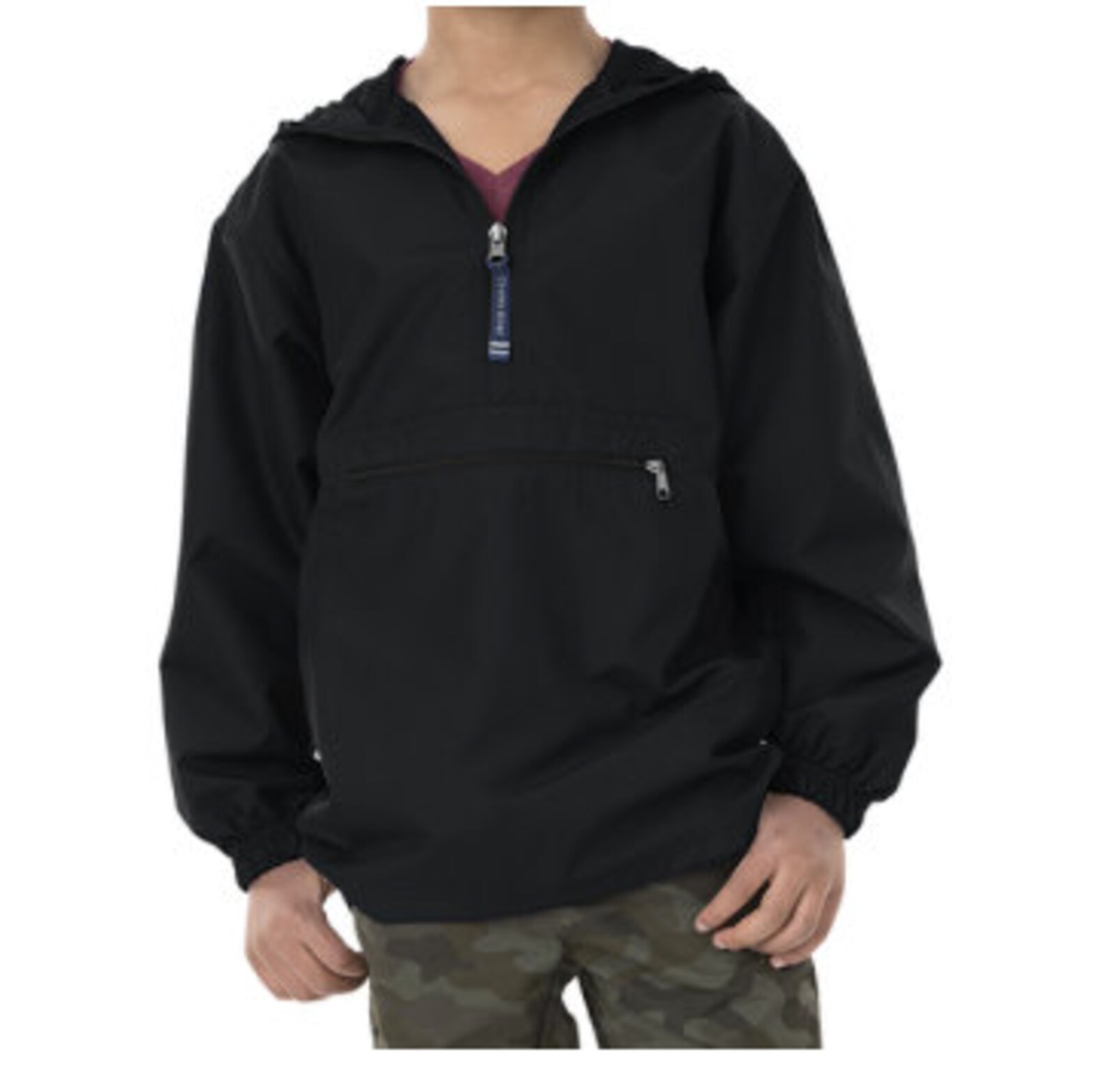 Monogrammed Youth Packngo Pullover Rain Jacket Charles Etsy