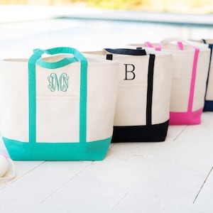 Monogramm Canvas Tasche - Monogramm Tasche - Monogramm Tasche - Monogramm Tasche - Personalisierte Tasche - Brautjungfer Geschenke - Monogramm Geschenke