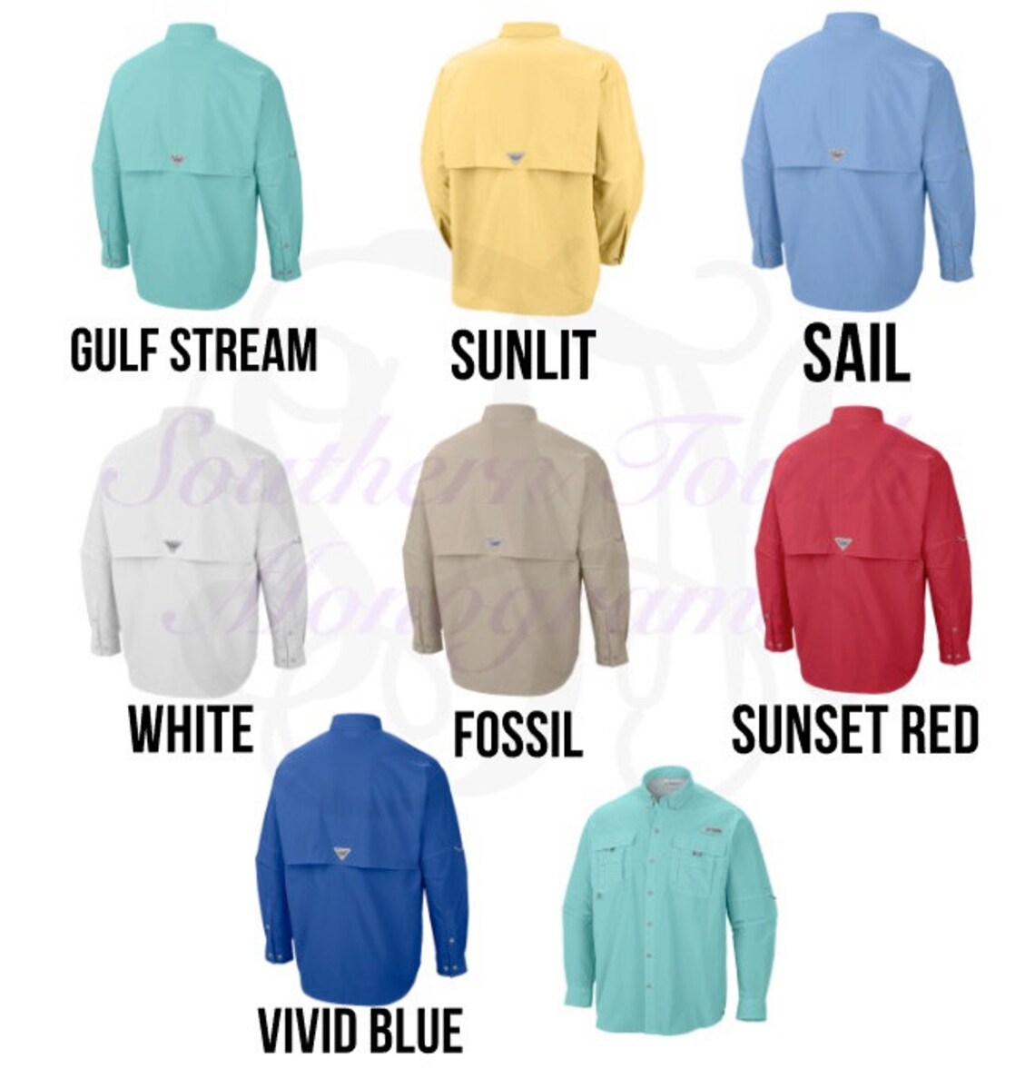 Monogrammed Men's Columbia PFG Fishing Shirt Bridesmaid Etsy