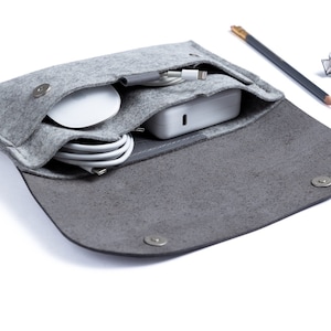 Borsa organizer per cavi, custodia per caricabatterie, borsa per cavi e fili, custodia per cavi, custodia per caricabatterie, custodia da viaggio per dispositivi tecnologici, sottile e leggera, personalizzabile.