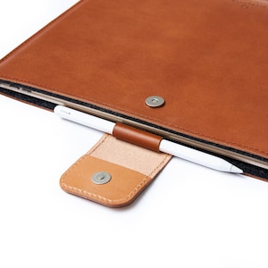 Custodia in pelle per iPad, custodia per iPad Pro 12,9", custodia per iPad Pro 11, custodia per iPad Air, custodia per iPad con portapenne, custodia protettiva per iPad di decima generazione