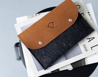 Nieuw iPad mini-hoesje leervilt iPad mini-hoesje iPad mini-hoes iPad mini-hoes potloodhouder compatibel voor iPad mini A17 Pro/iPad mini 6