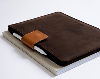 MacBook Pro Case/ MacBook Air Case Compatible for 13"/ 14"/ 16" inch Models, Full Grain Leather Macbook M1/M2/M3 Sleeve Can Be Personalized
