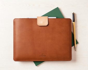ヴィンテージレッド本革iPadケース｜超滑らかなレザーカバー