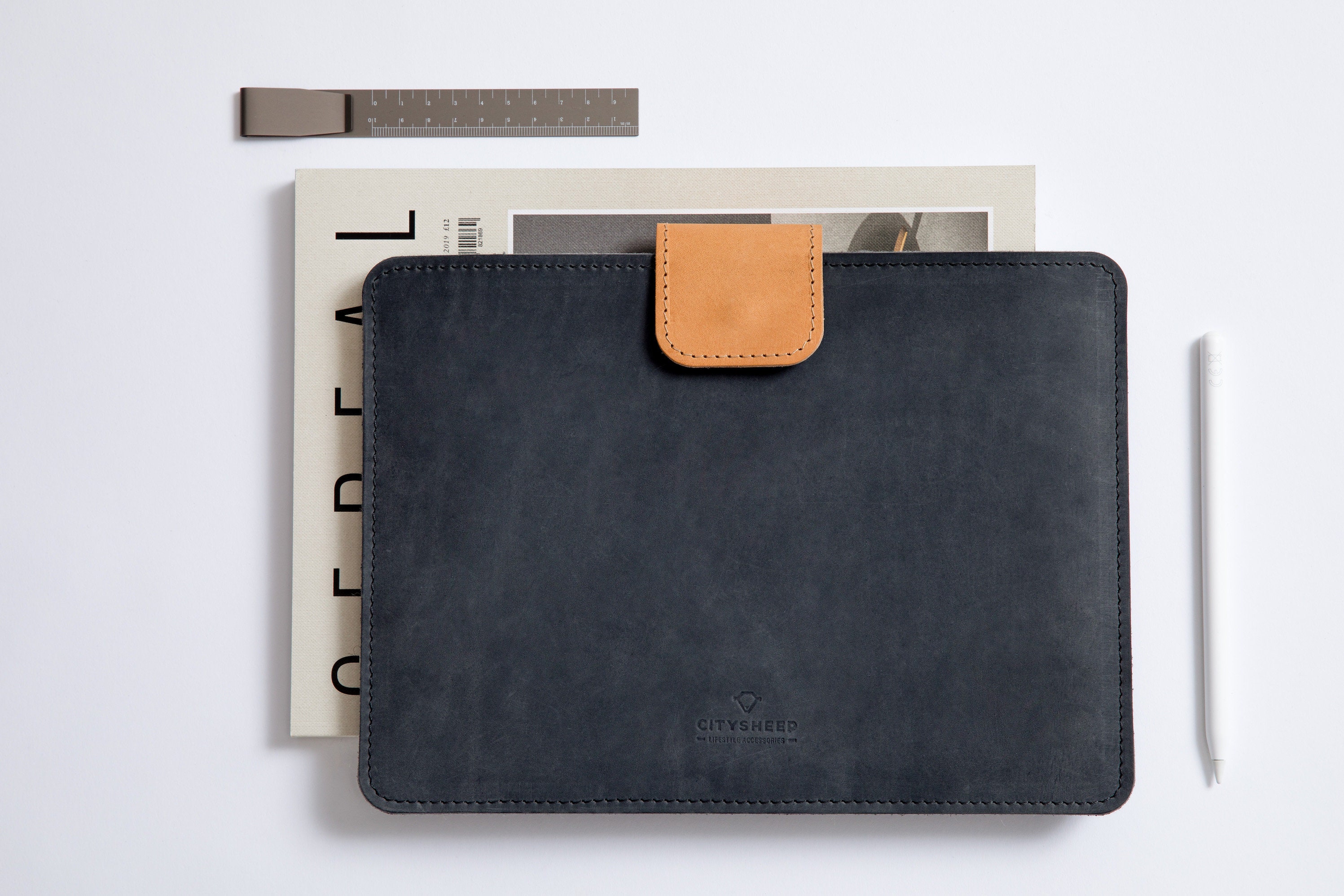Funda de cuero para MacBook Air M2 Air 13" Pro 13"/14" Air M1 - Imagen 8 de 13